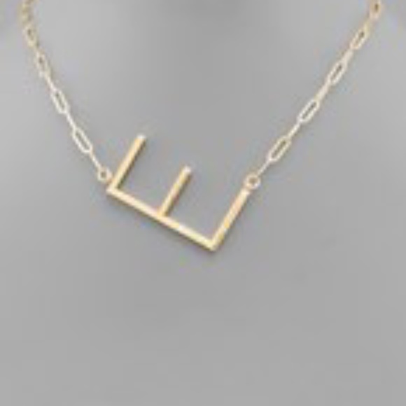 Initial Chain Necklace - Picture 9 of 13